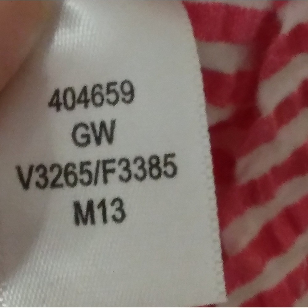 Lands' End Vintage Pink & White Pinstripe Seersucker Cap Sleeve Dress 10 modest - Picture 6 of 8